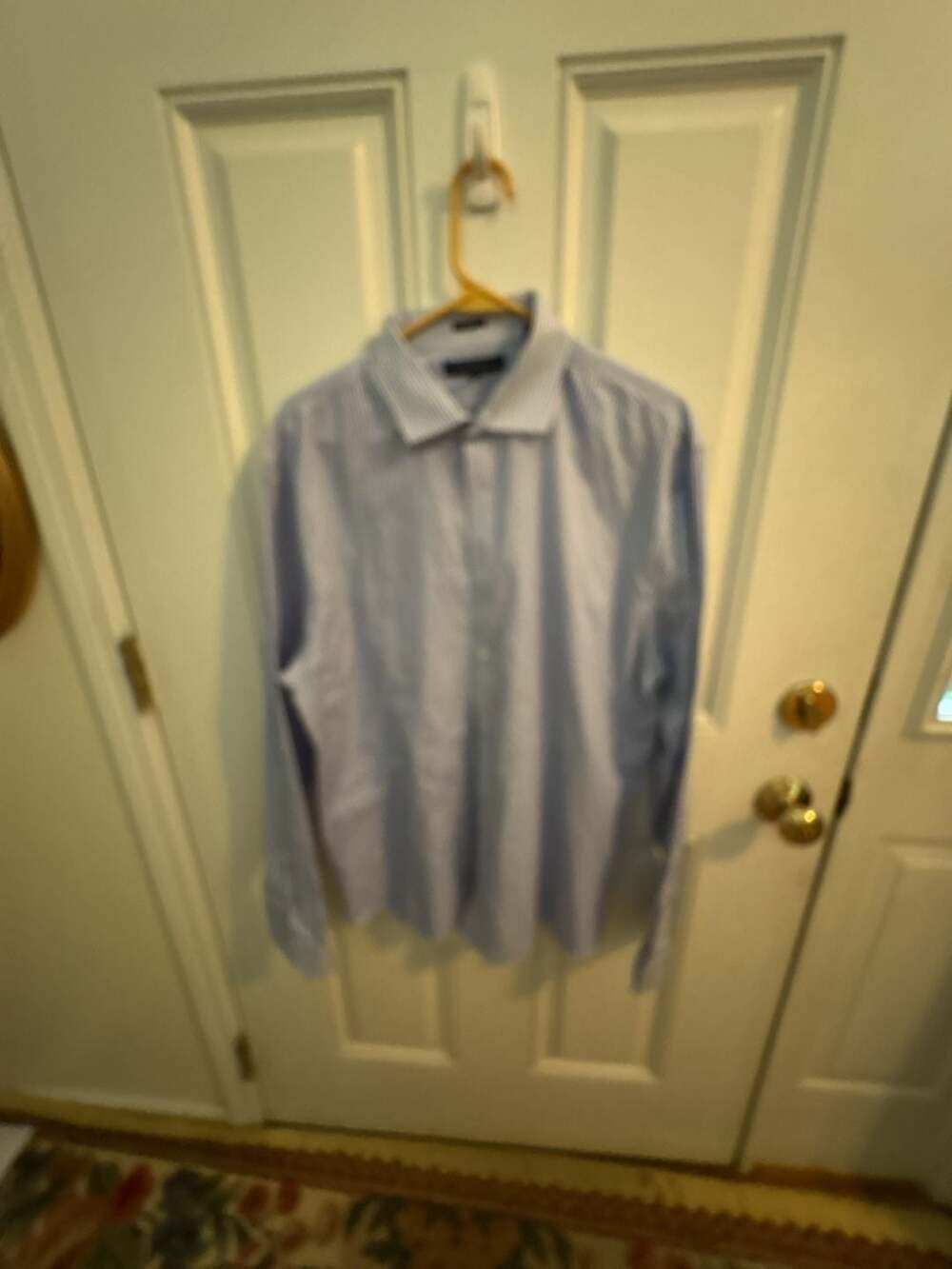 Tommy Hilfiger Slim Fit Striped Long Sleeve Dress Shirt